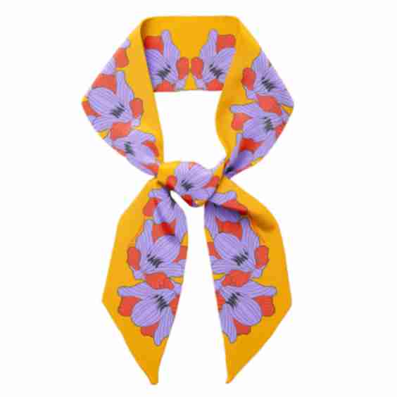 Flor The Silk Skinny Scarf 