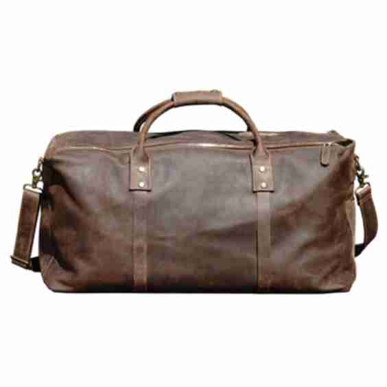 Genuine Leather Holdall Luggage Bag