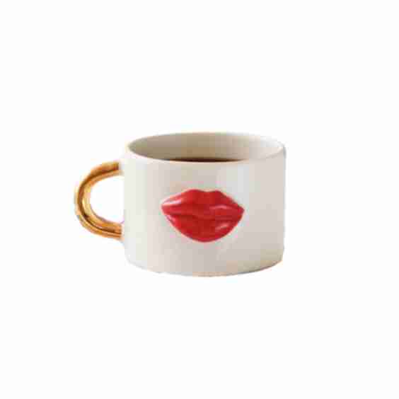 Red Lip Handmade Ceramic Mug