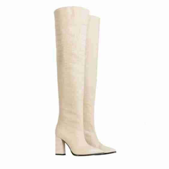 Roma Crocodile Over Knee Boots