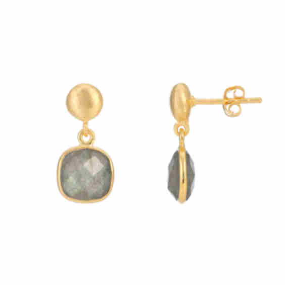 Iseo Vermeil Labradorite Drop Earrings