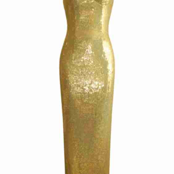 Sequin Bustier Column Gown