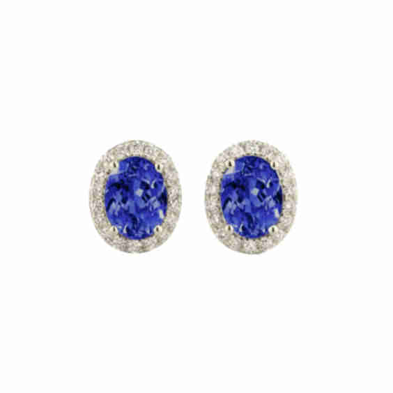 Mina Earrings In Sapphire Diamond