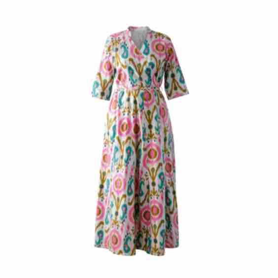 Casablanca Muse – Hand Block Printed Cotton Wrap Dress