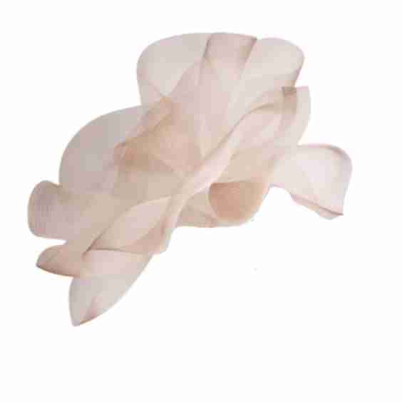 Signature Crin Headpiece With Edge Detail On Satin Headband