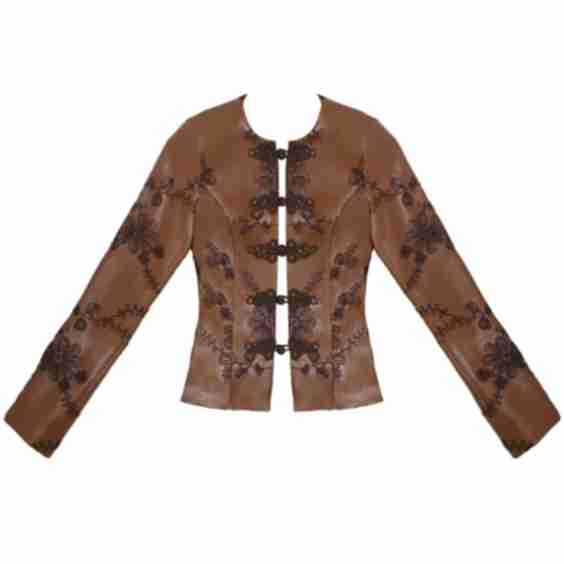 The Embroidered Leather Jacket