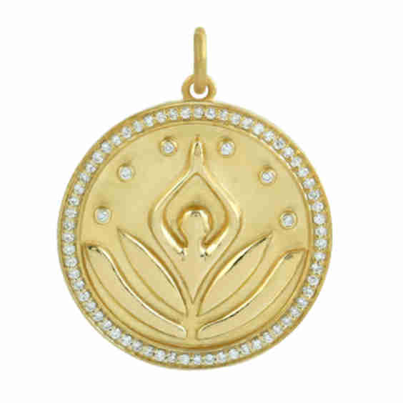 Lotus & Yoga Spiritual Pendant