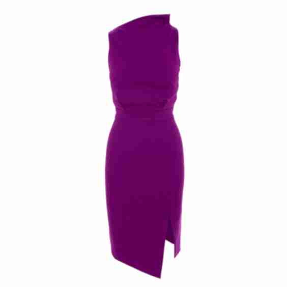 Bodycon Midi Dress With Leg Slit