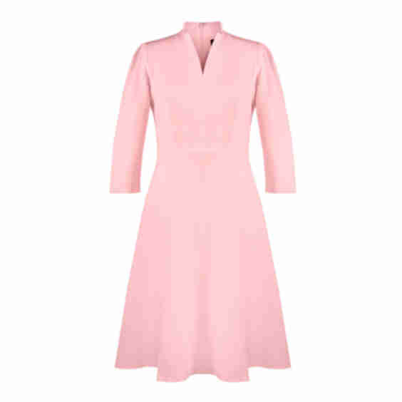 Vision Flare Crepe Midi Dress