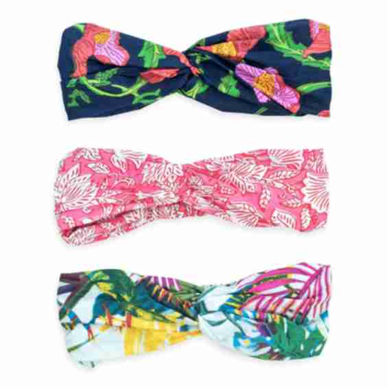 Indian Cotton Hair Scarf Multi-Pack