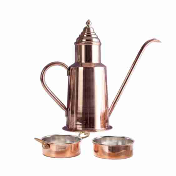 Handcrafted Copper Olive Oil Dispenser & Dipping Set