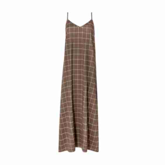 Plaid Slip Jumper Dress