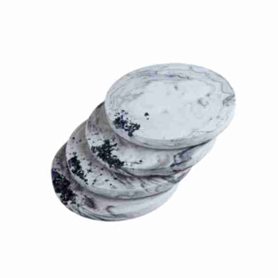 Coaster Set With Embellished Crystals