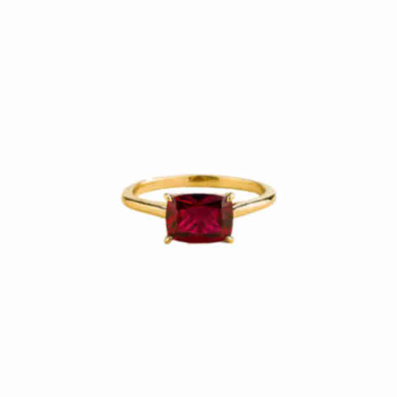 Kissen Gold Ring Ruby
