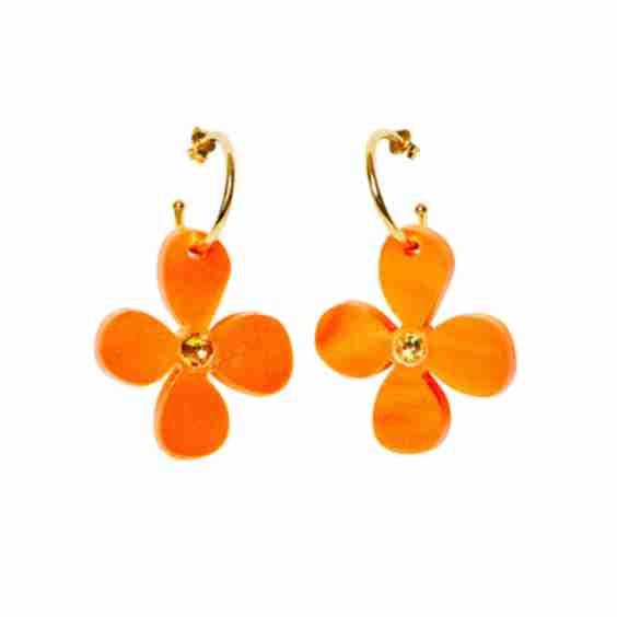 Daisy Hoop Earrings