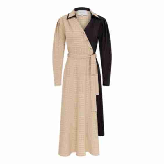 Sava Asymmetric-Hem Midi Dress