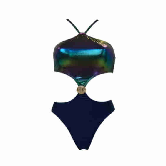 The Sirens Secret Shiny Trikini With Removable Shell 