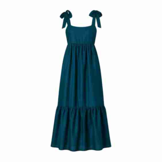 Lily Cotton-Blend Plain Dress