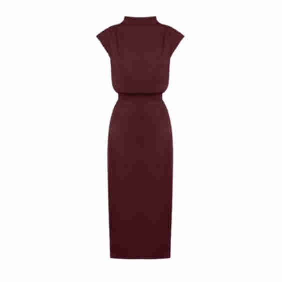Tessa Short Kimono Sleeves Elegant Midi Dress