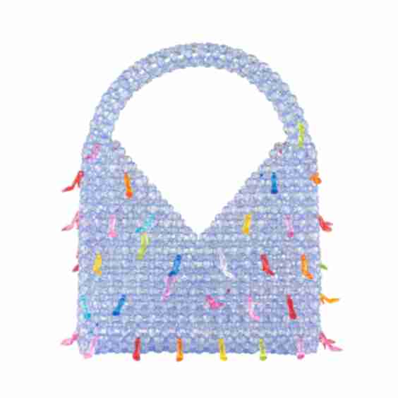 Purple Tinkle Toes Classic Bead Handbag