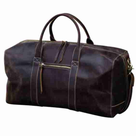 Genuine Leather Duffel Travel Bag