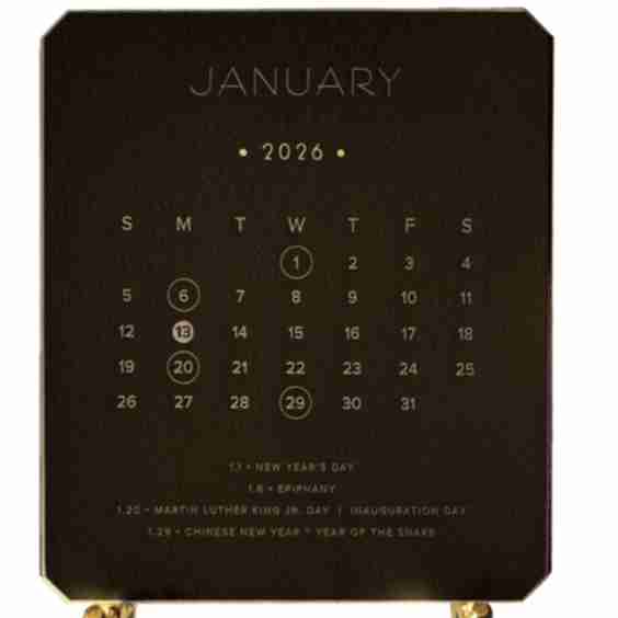 Noir Limited Edition Calendar