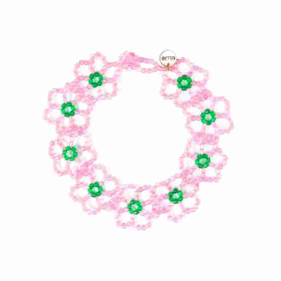 Blossom Flat Open Flower Bead Necklace