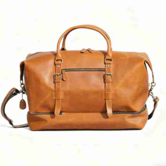 Genuine Leather Duffel with Suit Compartment