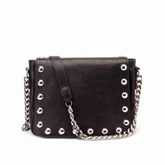 Leather Studded Crossbody Bag