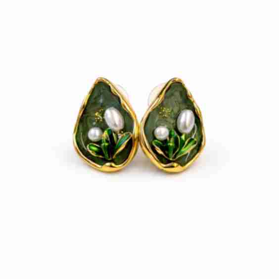 Botanical Design Earrings