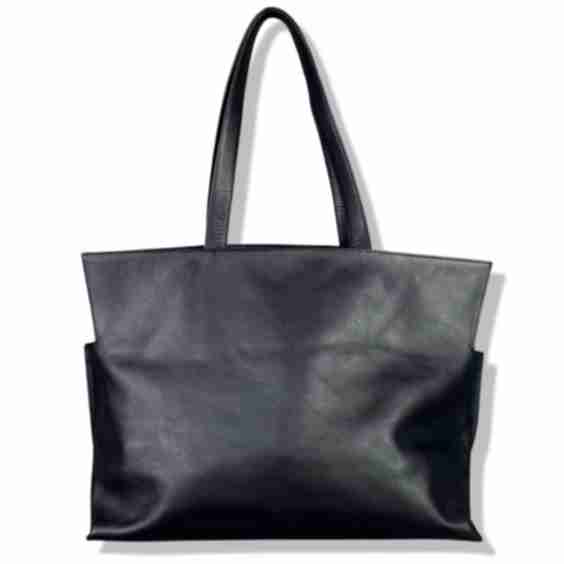 Oversized Maxi Leather Carry All Tote Bag