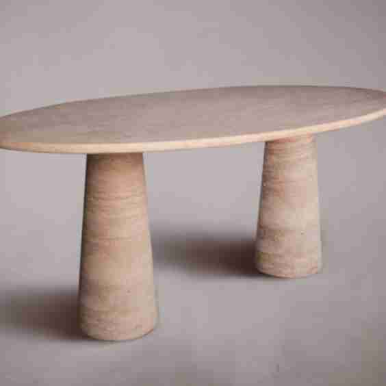 Travertine Dining Table Dining Table Dining Room Table Marble Dining Table Oval Dining Table Custom Dining Table Modern Dining Table