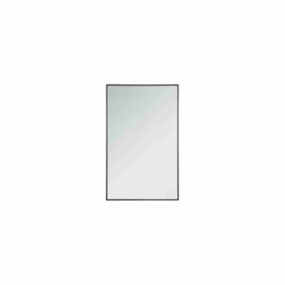 Mr 43048 Bk Monet 30 W X 48 H Contemporary Rectangular Metal Framed Bathroom Wall Mirror