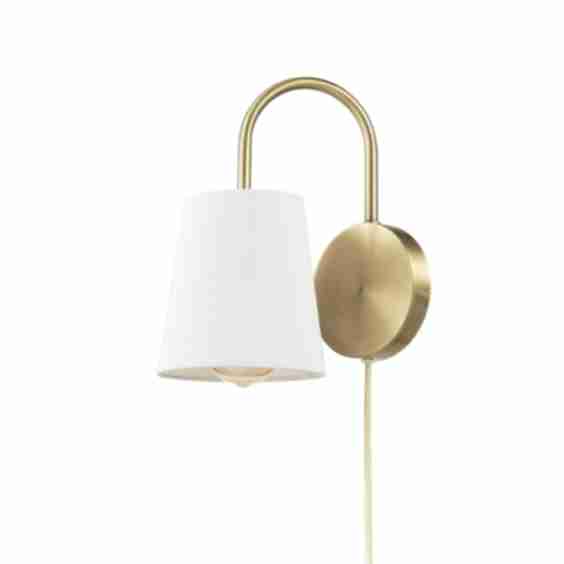 Pearl 10" Tall Hardwired or Plug-In Wall Sconce