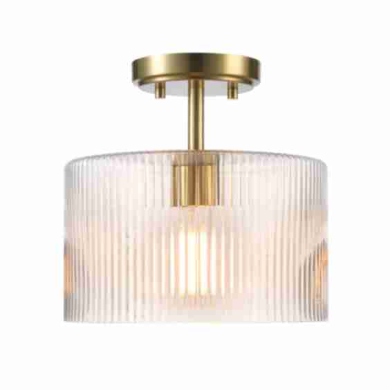 Suzie 10" Wide Semi-Flush Drum Ceiling Fixture