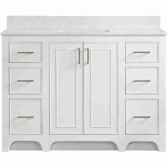 Lucerne 48" Single Basin Vanity Set with 3/4" Marble Stone Composite Top