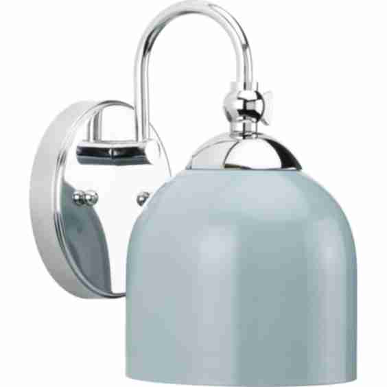 P 300381 015 Dalton 9" Tall Bathroom Sconce With Metal Shade