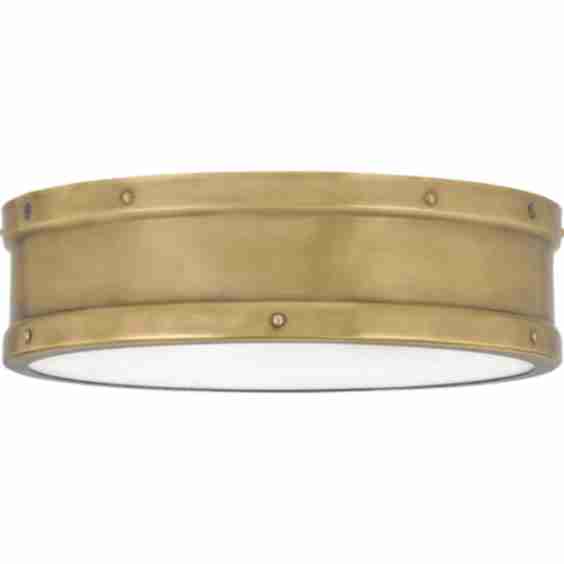 Wide LED Flush Mount Drum Ceiling Fixture