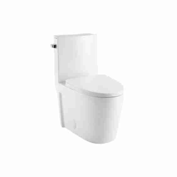 St. Tropez 1.28 GPF One Piece Elongated Toilet with Left Hand Lever - Seat IncludedMadison SM-1T253 