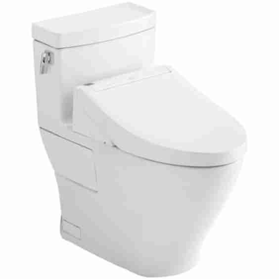 Legato 1.28 GPF One Piece Elongated Toilet With Left Hand Lever - Bidet Seat Included