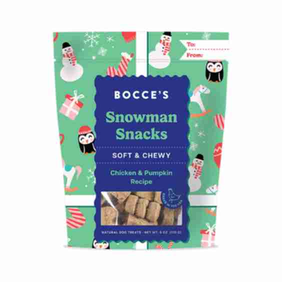 Snowman Snack Soft And Chewy Dog Treats