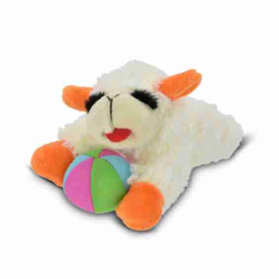 Lamb Chop w/ Beach Ball Squeaker Plush Dog Toy
