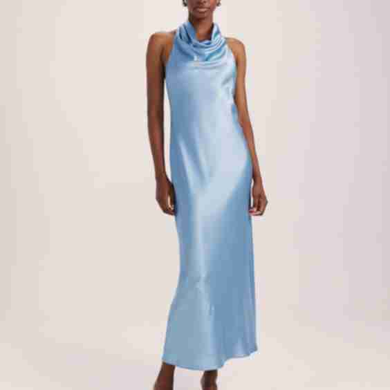 Sallee Maxi Halter Dress