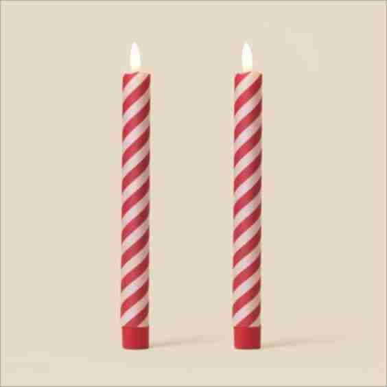 Led Fabric Wrapped Wax Candles