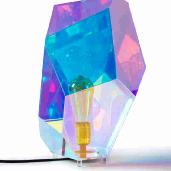 Holographic Crystal Table Lamp