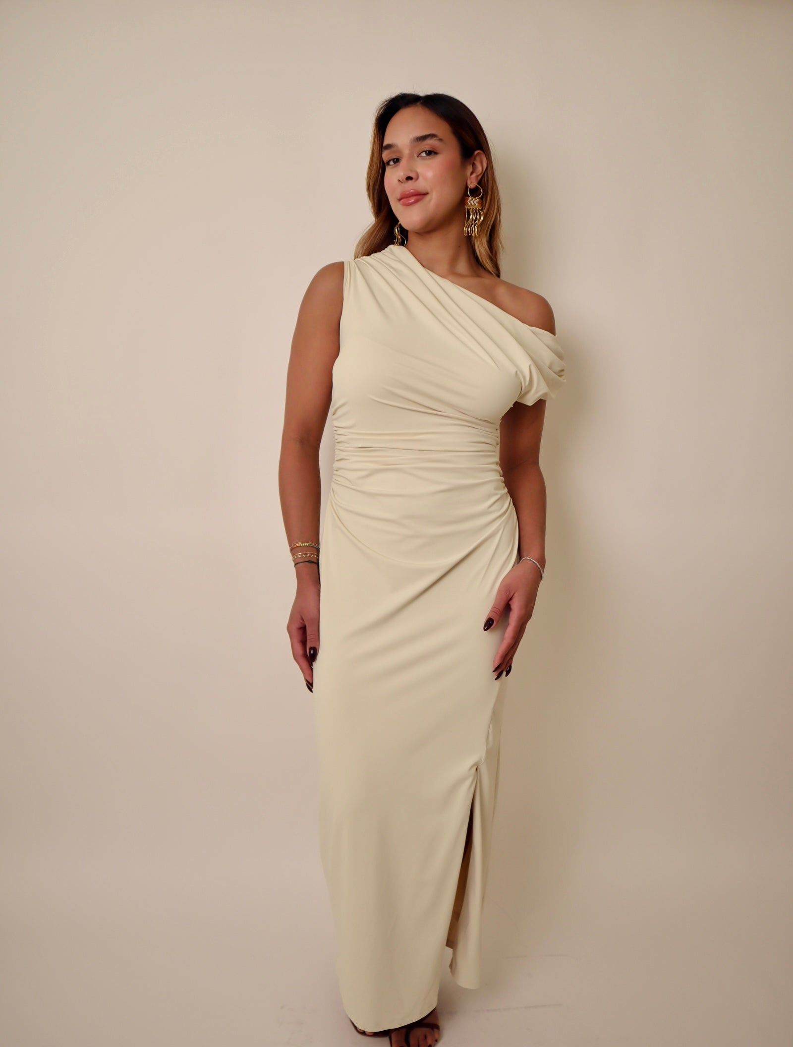 Off Shoulder Midi Dress