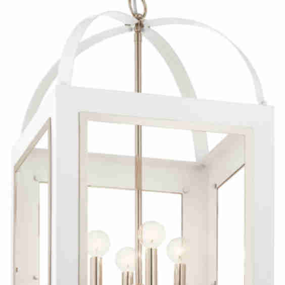 52029 Vath 4 Light 16"W Taper Candle Single Pendant 