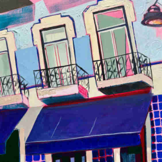 Lisbon Tiles Detail Wall Art
