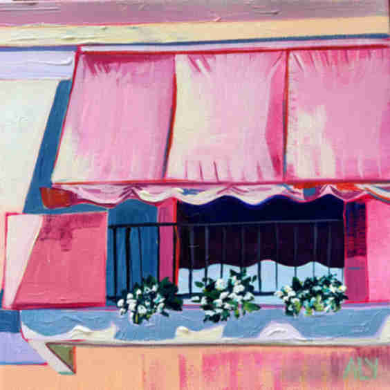 Pink Awning Wall Art