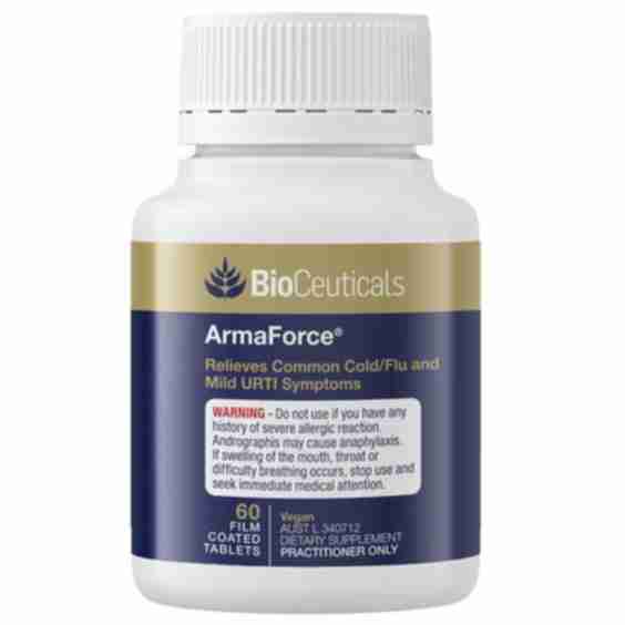 ArmaForce - Relieves Common Cold/Flu and Mild URTI Symptoms - 60 Tablets